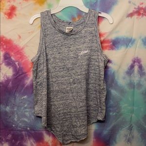 Victorias Secret PINK Hi-Lo Marble Blue Tank Top